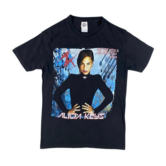 Retro Alicia Keys Set The World On Fire T-Shirt - S - Picture 1 of 5